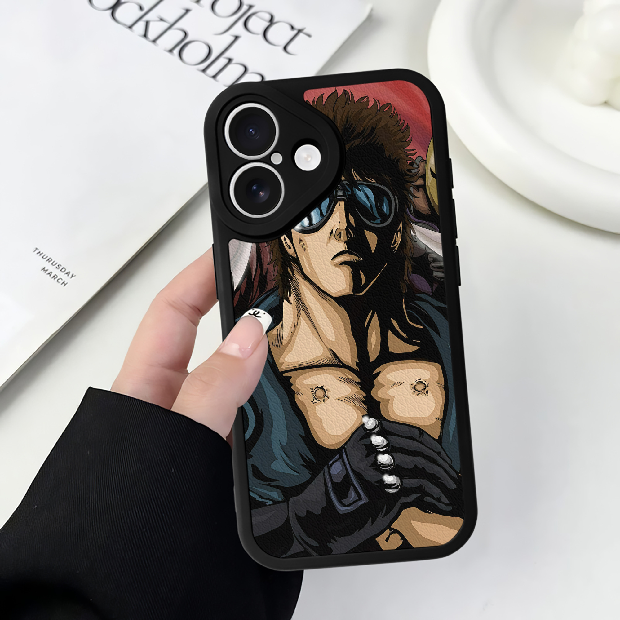（画像用） 北斗の拳 Fist of the North Star 【iPhone 16シリーズ対応】シリコンスマホケース（レザー調） 材質：シリコン